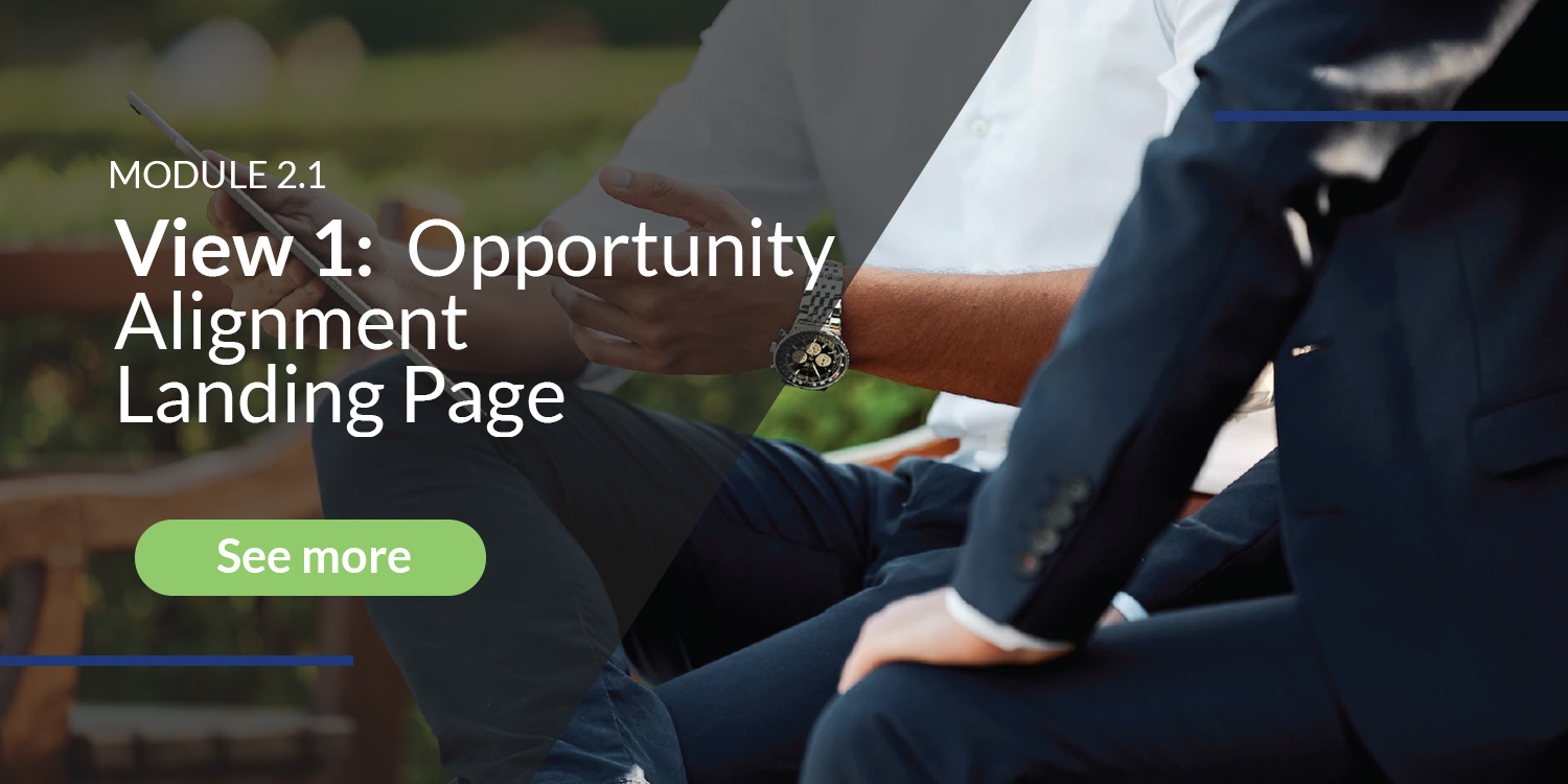 OA View 1 - Opportunity Landing Page